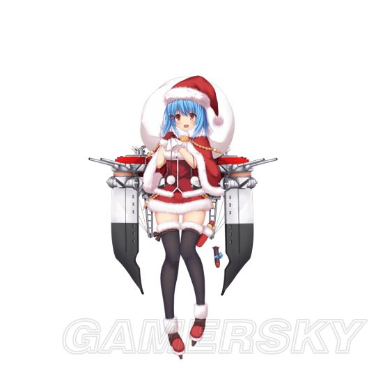 战舰少女r圣诞欧根换装立绘展示