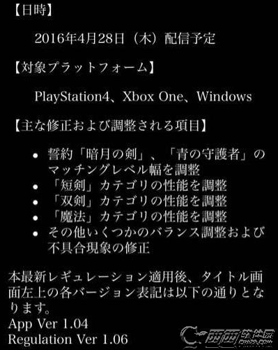 黑暗之魂3 1.06补丁更新了什么 1.06补丁更新内容一览