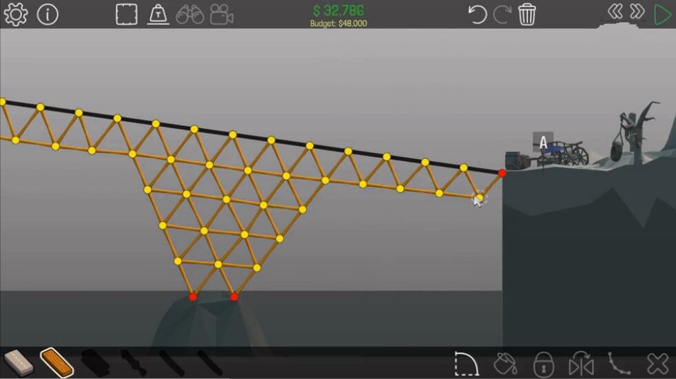 Poly Bridge第二关怎么过 第二关沙漠风暴过关攻略一览