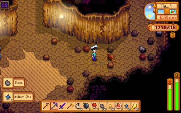 星露谷物语stardew valley挖铱矿技巧 挖矿简单小技巧分享