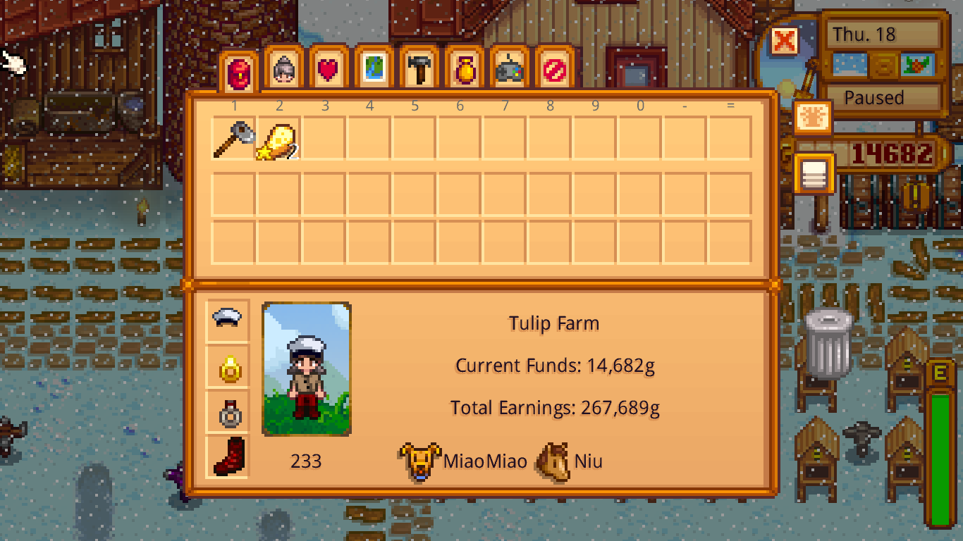 星露谷物语stardewvalley冬天赚钱心得 刷钱BUG