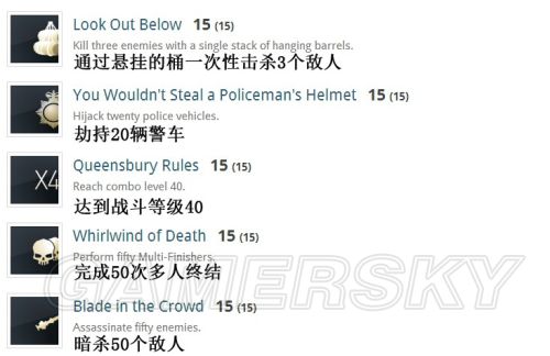 刺客信条:枭雄有哪些成就 全中文成就列表一览